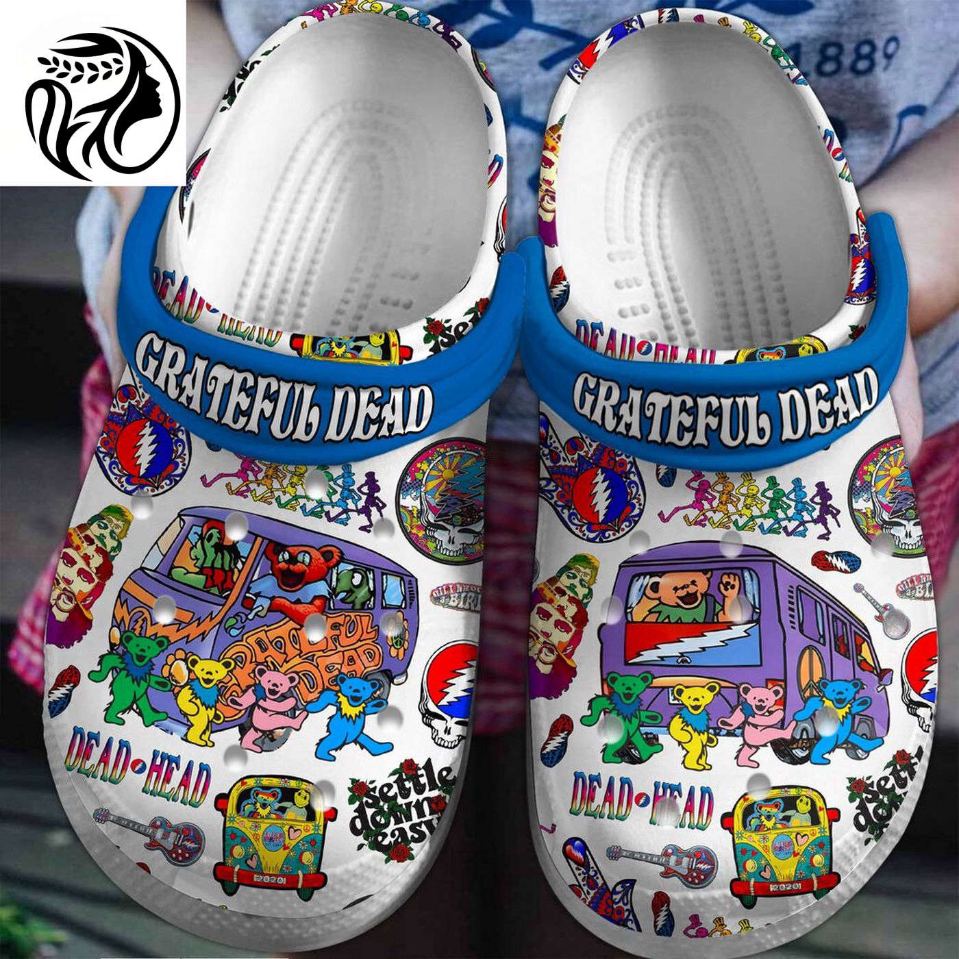 Colorful Grateful Dead Music Band Unisex Clogs