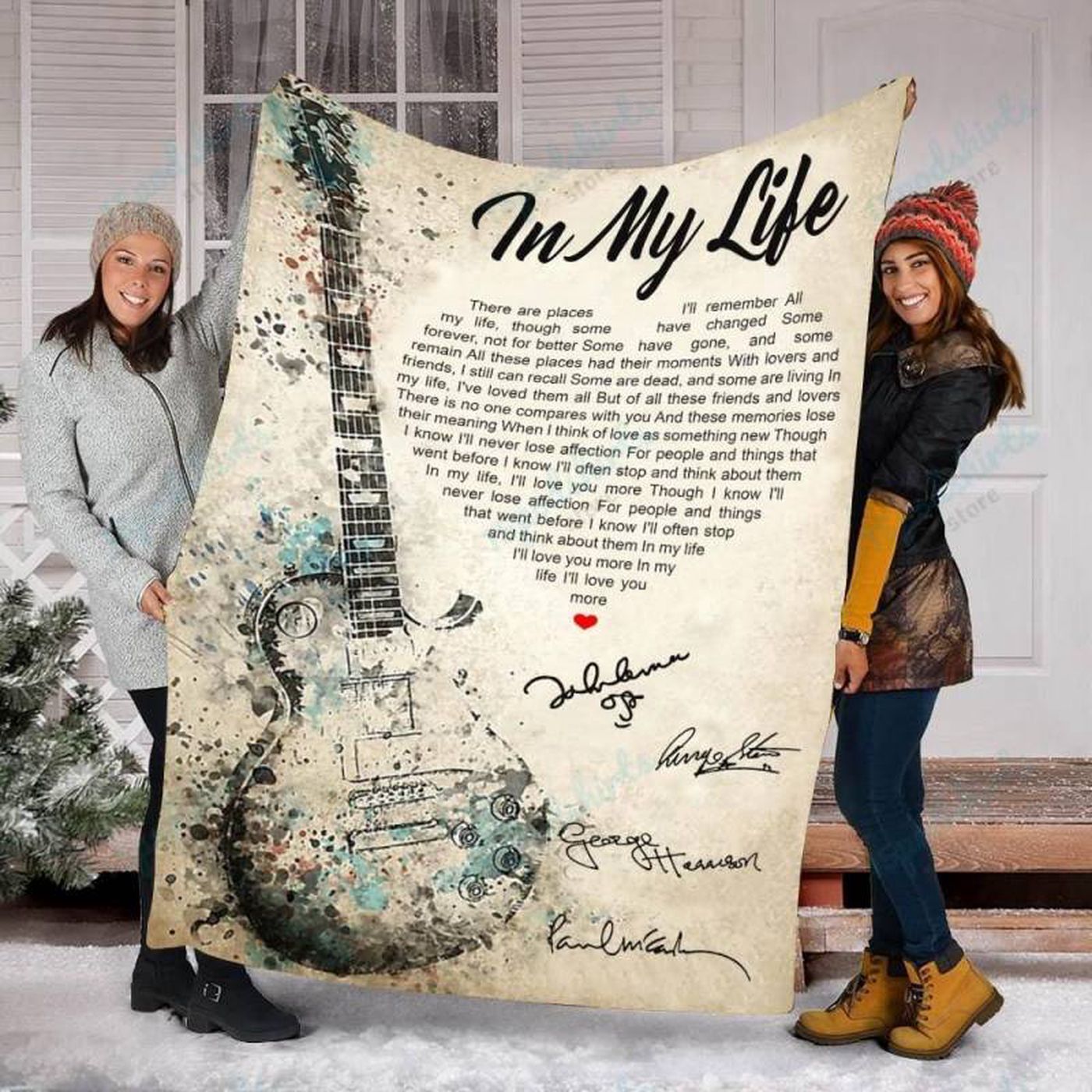 Revive Nostalgia with The Beatles Custom Fleece Blanket – Personalize Your Life