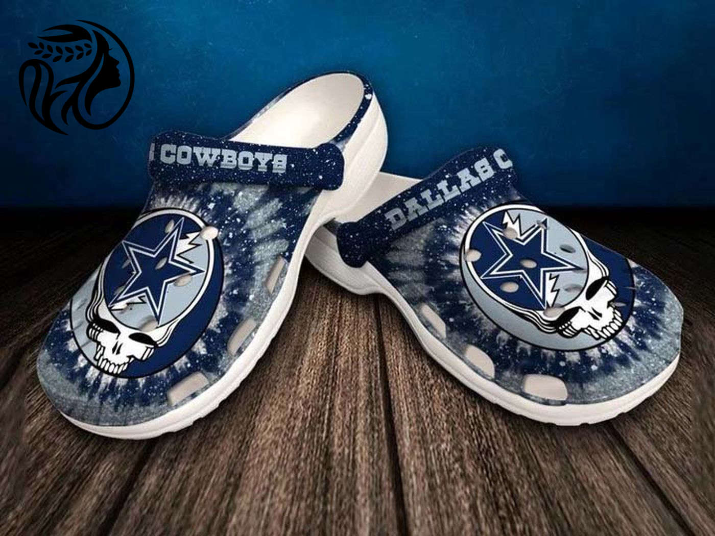 Dallas Cowboys Grateful Dead Skull Crocs Dallas Cowboys Grateful Dead Skull Crocs