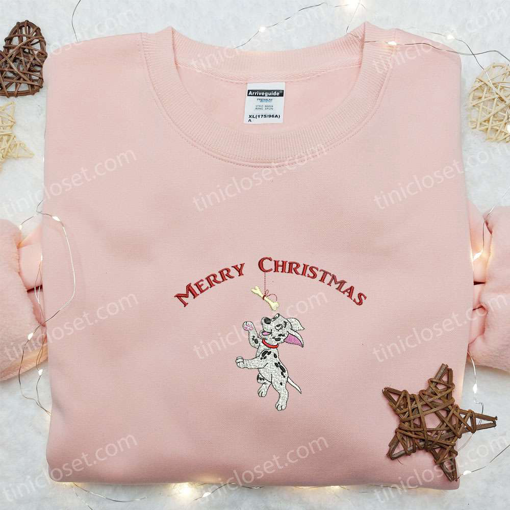 Dalmatian Merry Christmas Shirt & Disney Characters Hoodie: Best Family Gifts