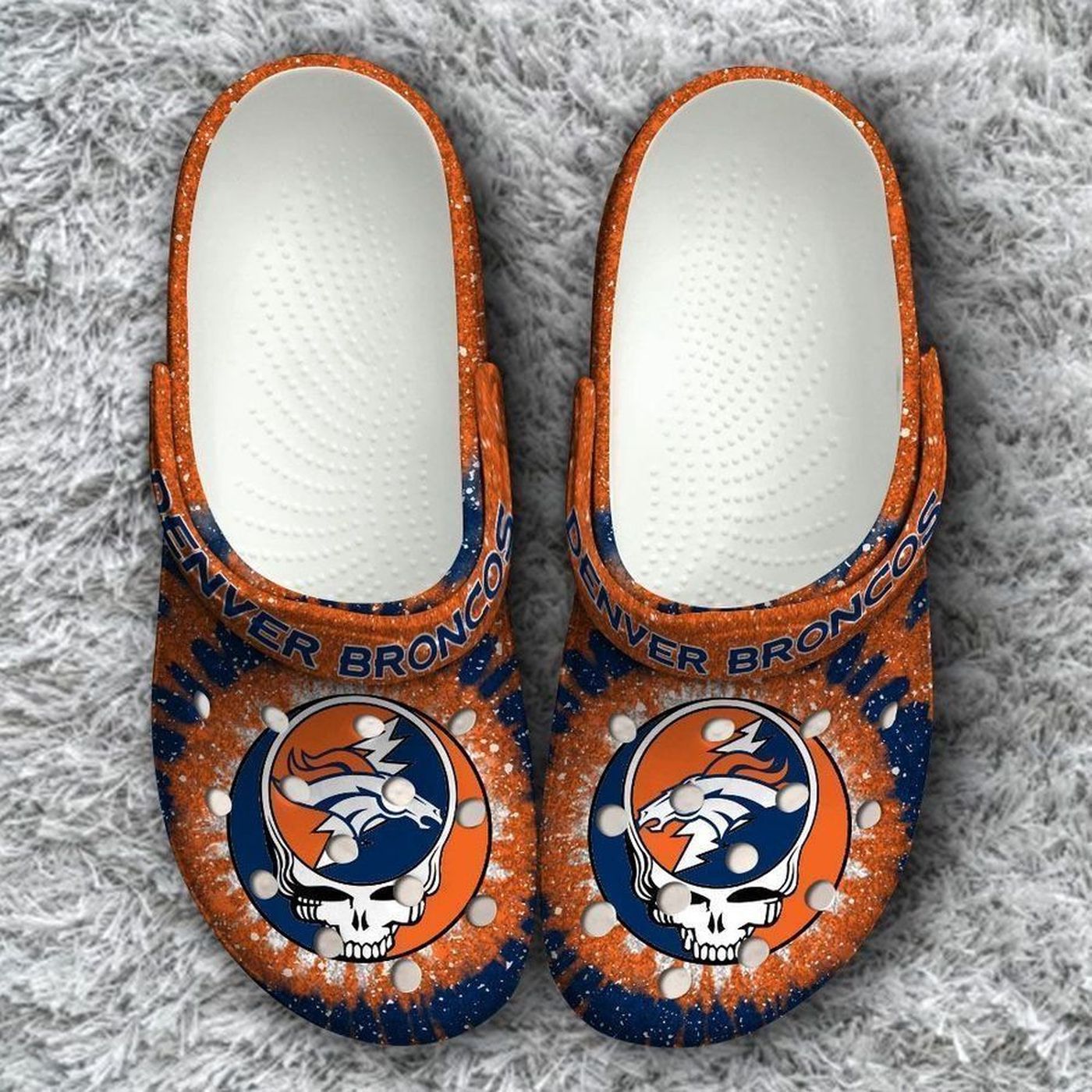 Denver Broncos Grateful Dead Classic Unisex Classic Clogs For Fans Unisex Gifts 2024