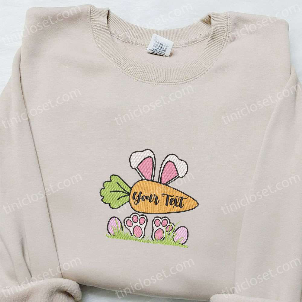 Easter Bunny Carrot Shirt Custom Name Hoodie & Thanksgiving Gift Ideas