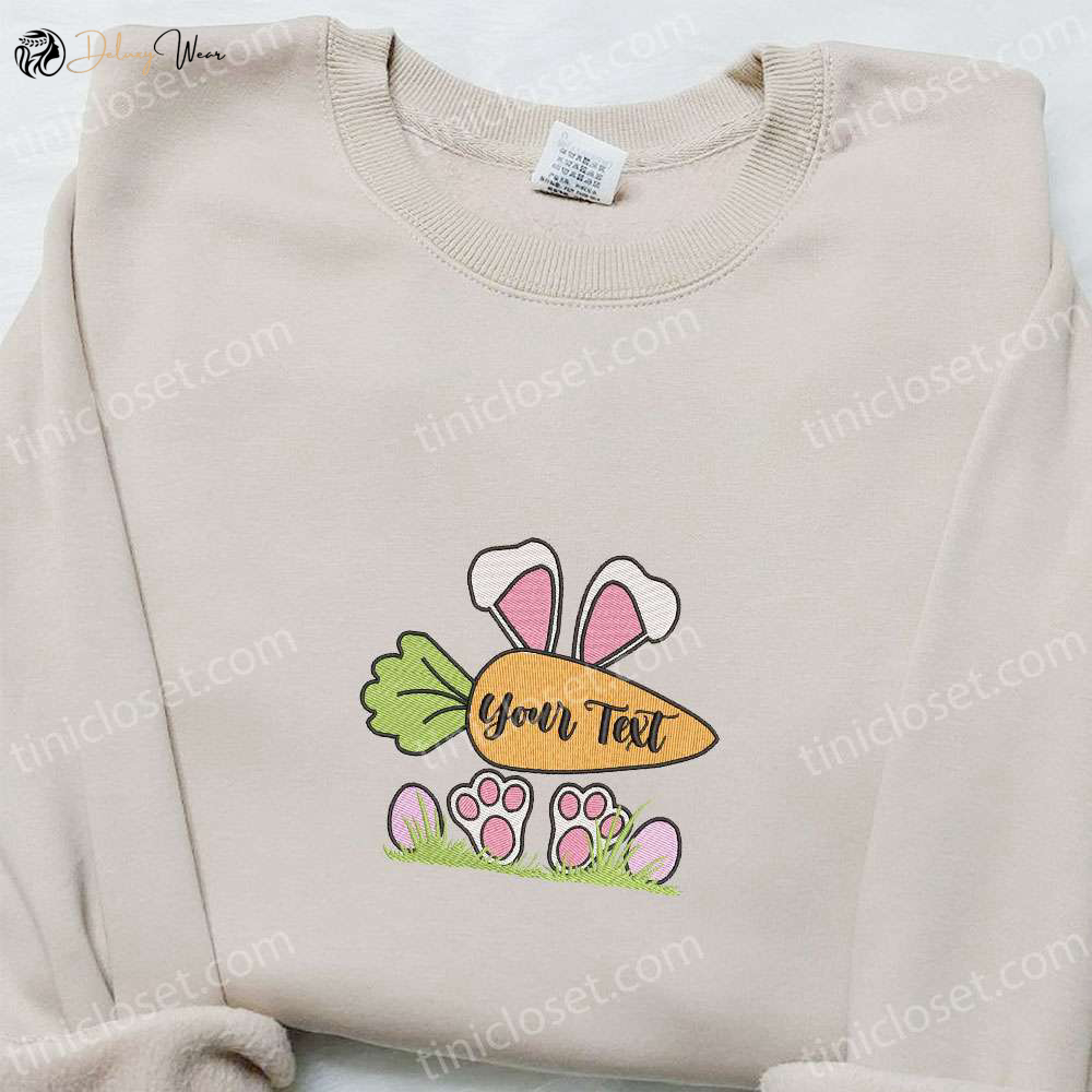 Easter Bunny Carrot Shirt Custom Name Hoodie & Thanksgiving Gift Ideas