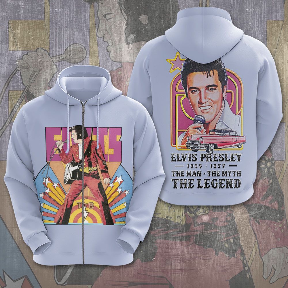 Elvis Presley 3D All Over Print Hoodie , Sweatshirt T-Shirt – Gift for Women – Christmas Gift