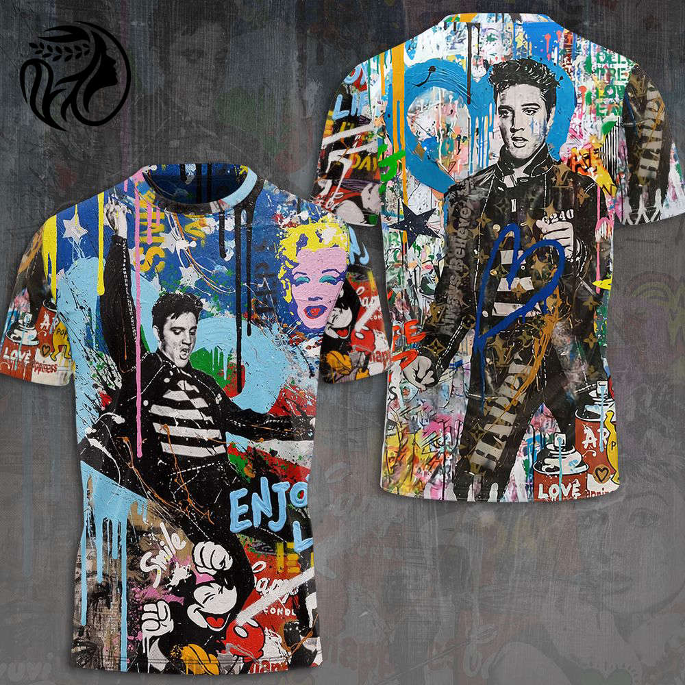 Elvis Presley 3D All Over Print Hoodie , Sweatshirt T-Shirt – Gift for Women – Christmas Gift
