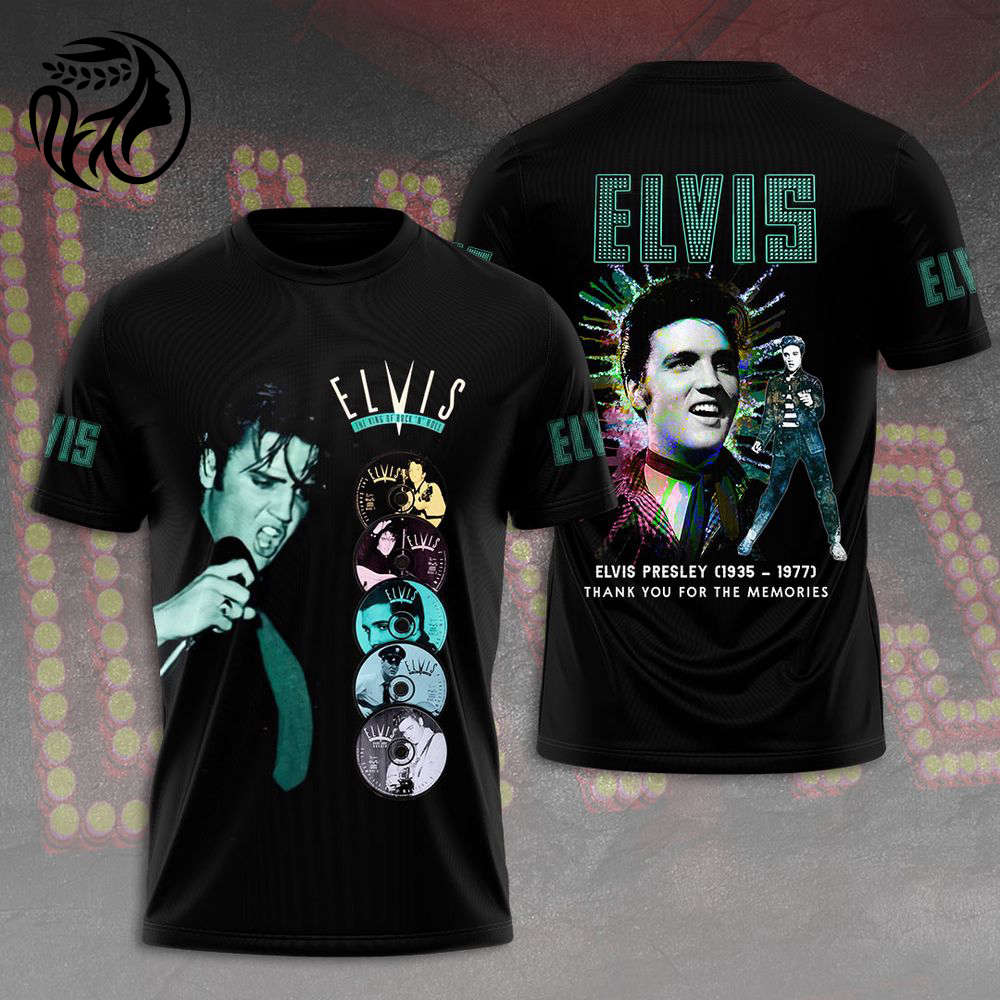 Elvis Presley 3D All Over Print Hoodie , Sweatshirt T-Shirt – Gift for Women – Christmas Gift