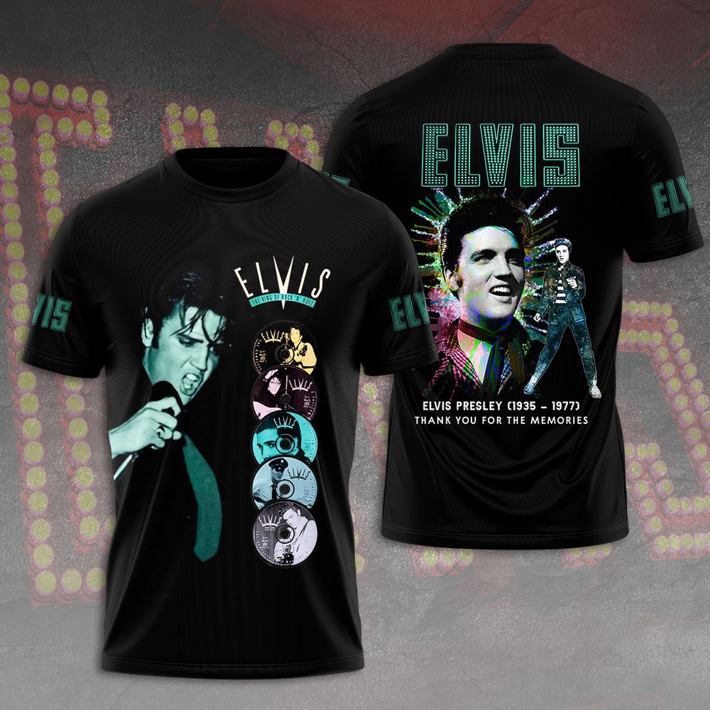 Elvis Presley 3D All Over Print Hoodie , Sweatshirt T-Shirt – Gift for Women – Christmas Gift