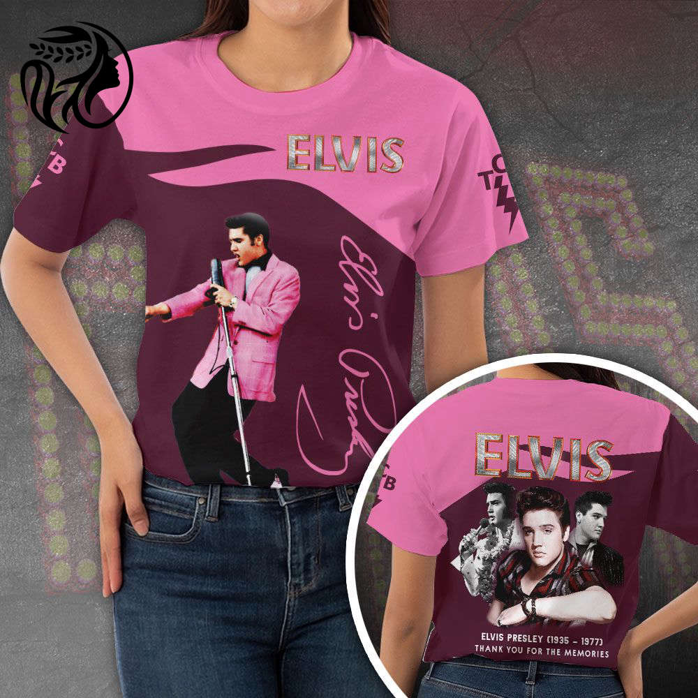 Elvis Presley 3D All Over Print Hoodie , Sweatshirt T-Shirt – Gift for Women – Christmas Gift
