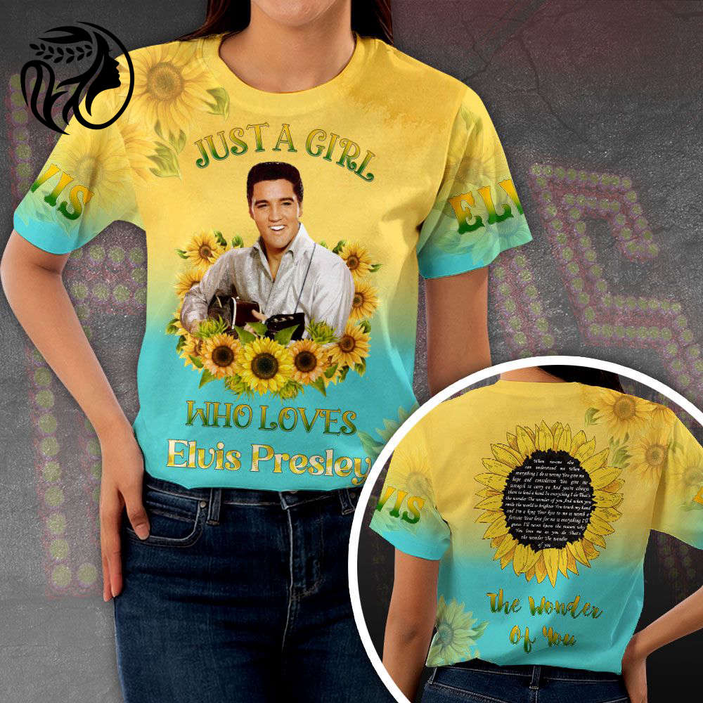 Elvis Presley 3D All Over Print Hoodie , Sweatshirt T-Shirt – Gift for Women – Christmas Gift