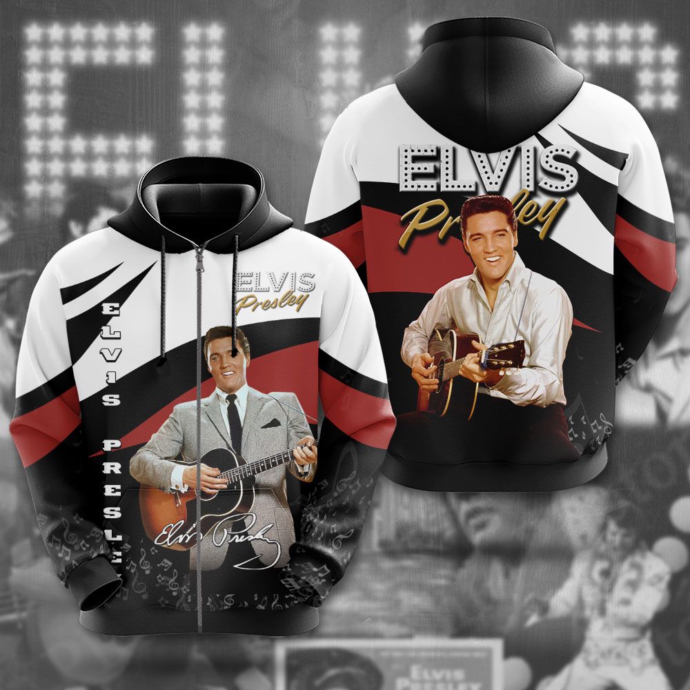 Elvis Presley 3D All Over Print Hoodie , Sweatshirt T-Shirt – Gift for Women – Christmas Gift