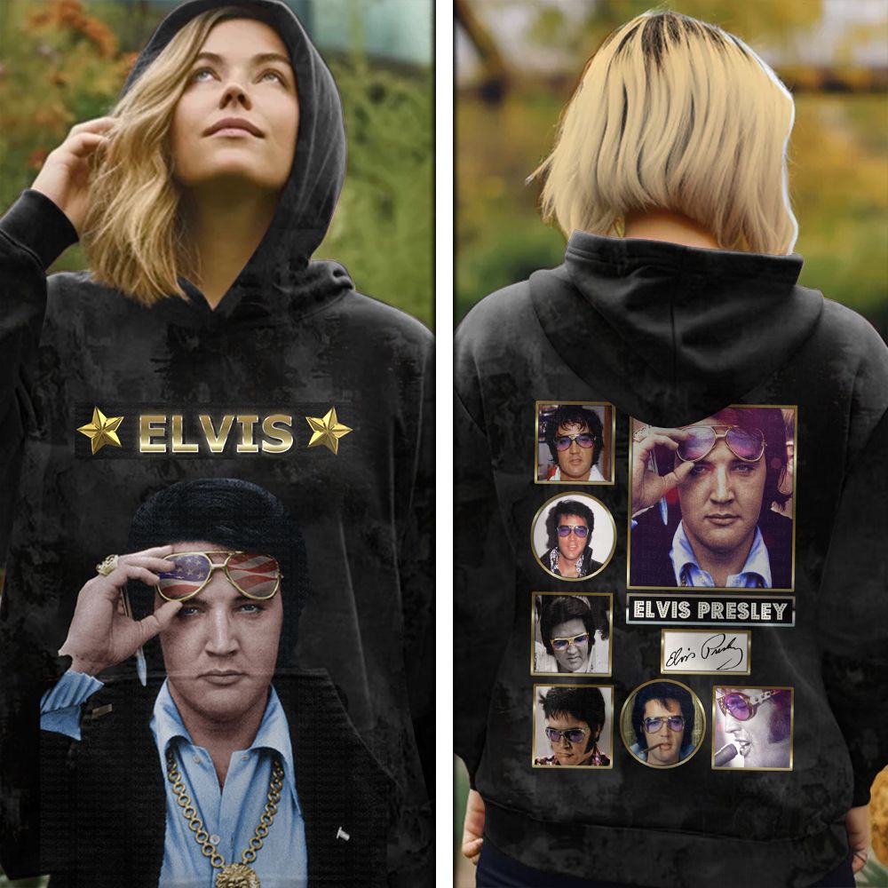 Elvis Presley 3D All Over Print Hoodie , Sweatshirt T-Shirt – Gift for Women – Christmas Gift
