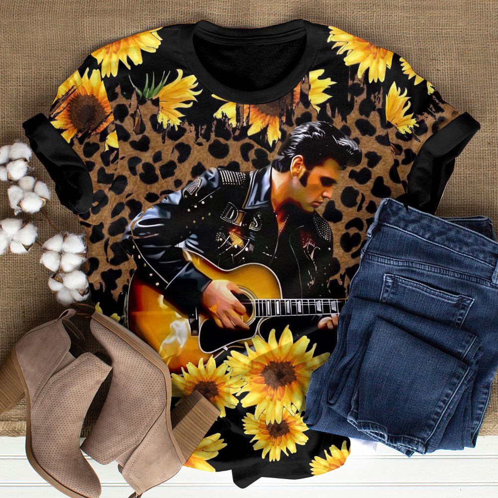Elvis Presley 3D All Over Print Hoodie , Sweatshirt T-Shirt – Gift for Women – Christmas Gift