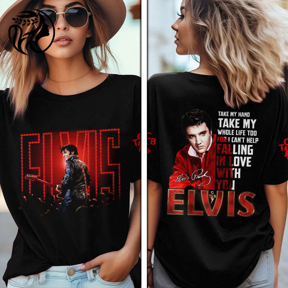 Elvis Presley 3D All Over Print Hoodie , Sweatshirt T-Shirt – Gift for Women – Christmas Gift