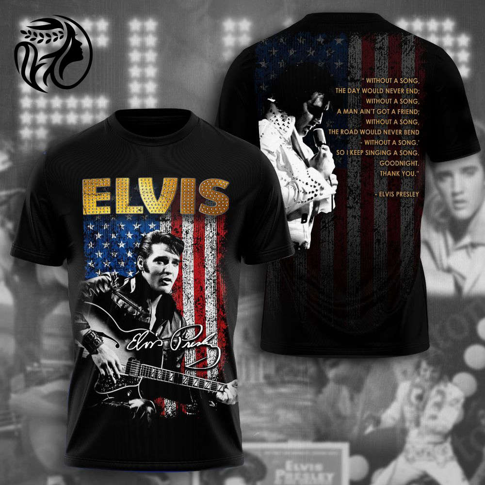 Elvis Presley 3D All Over Print Hoodie , Sweatshirt T-Shirt – Gift for Women – Christmas Gift