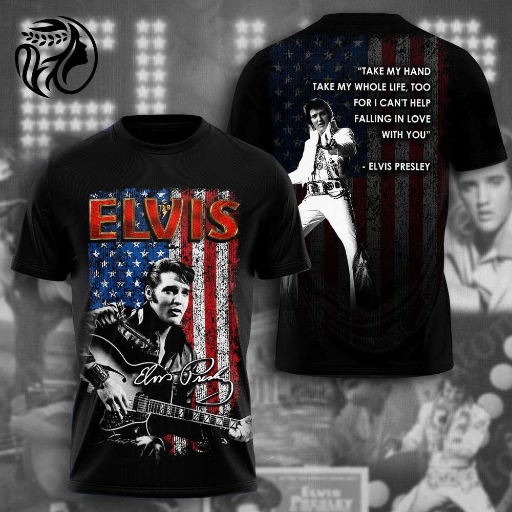 Elvis Presley 3D All Over Print Hoodie , Sweatshirt T-Shirt – Gift for Women – Christmas Gift