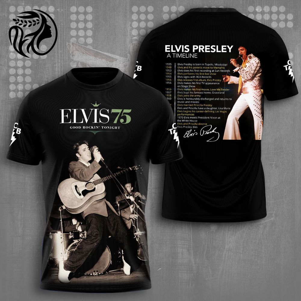 Elvis Presley 3D All Over Print Hoodie , Sweatshirt T-Shirt – Gift for Women – Christmas Gift