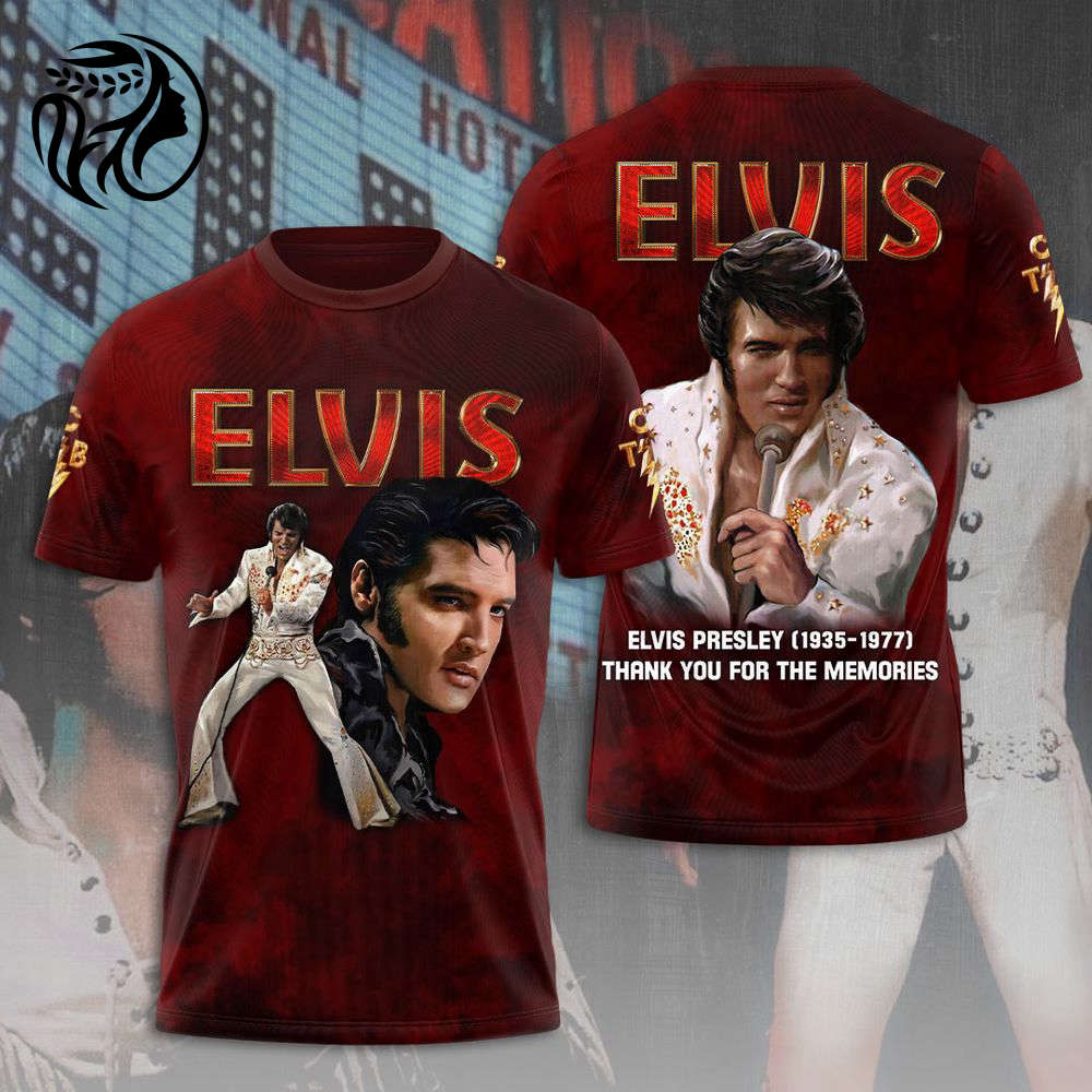 Elvis Presley 3D All Over Print Hoodie , Sweatshirt T-Shirt – Gift for Women – Christmas Gift