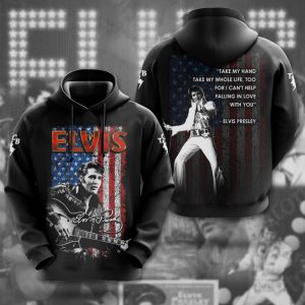 Elvis Presley 3D All Over Print Hoodie , Sweatshirt T-Shirt – Gift for Women – Christmas Gift