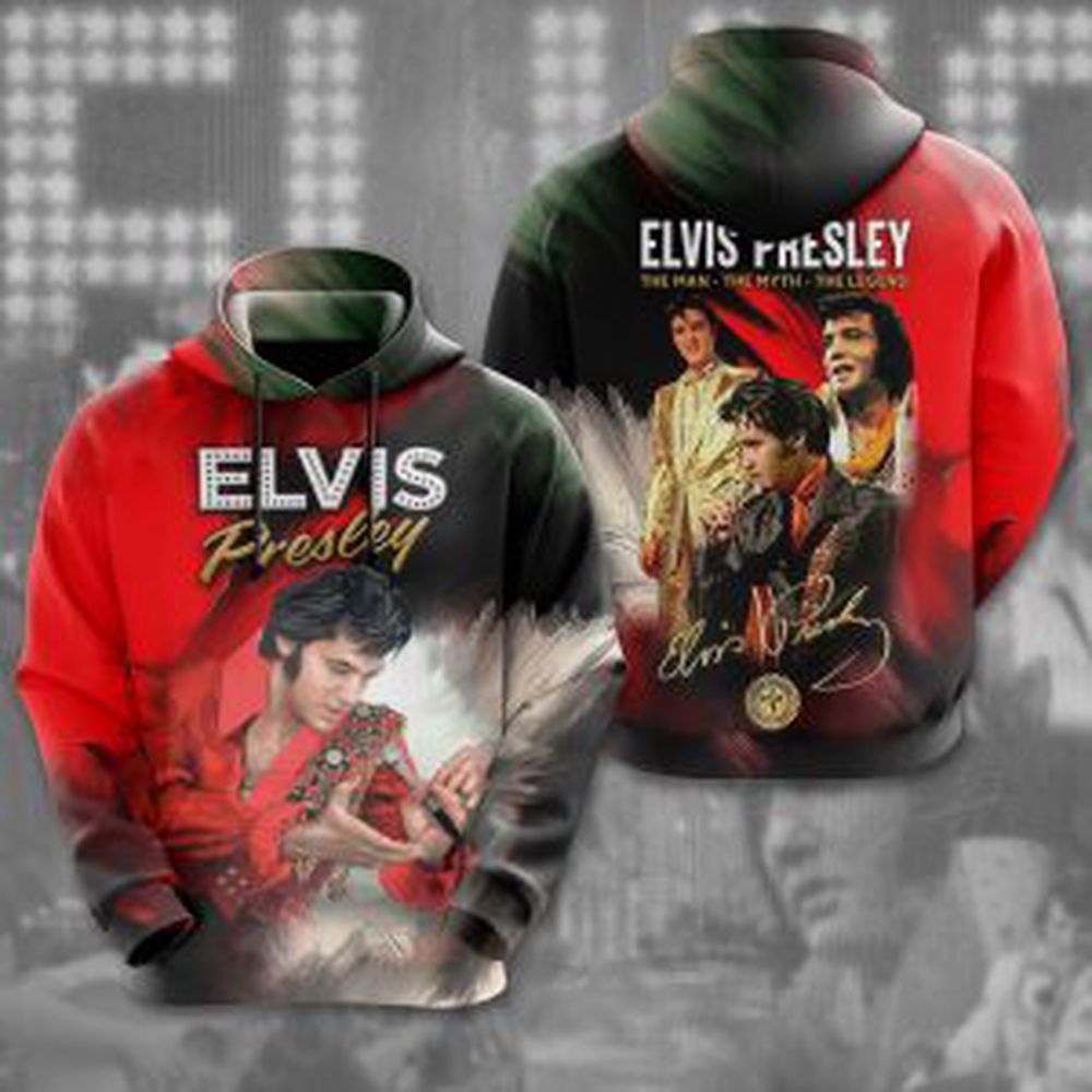 Elvis Presley 3D All Over Print Hoodie , Sweatshirt T-Shirt – Gift for Women – Christmas Gift