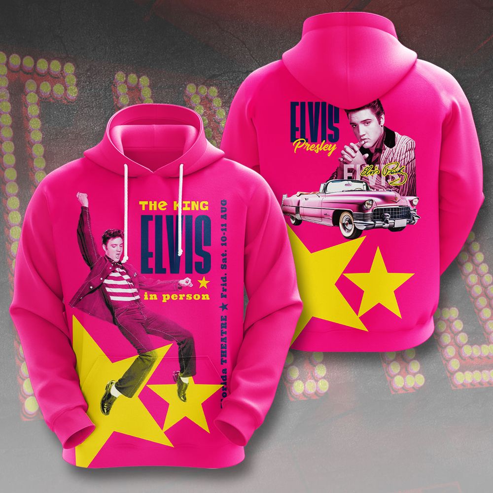 Elvis Presley 3D All Over Print Hoodie , Sweatshirt T-Shirt – Gift for Women – Christmas Gift