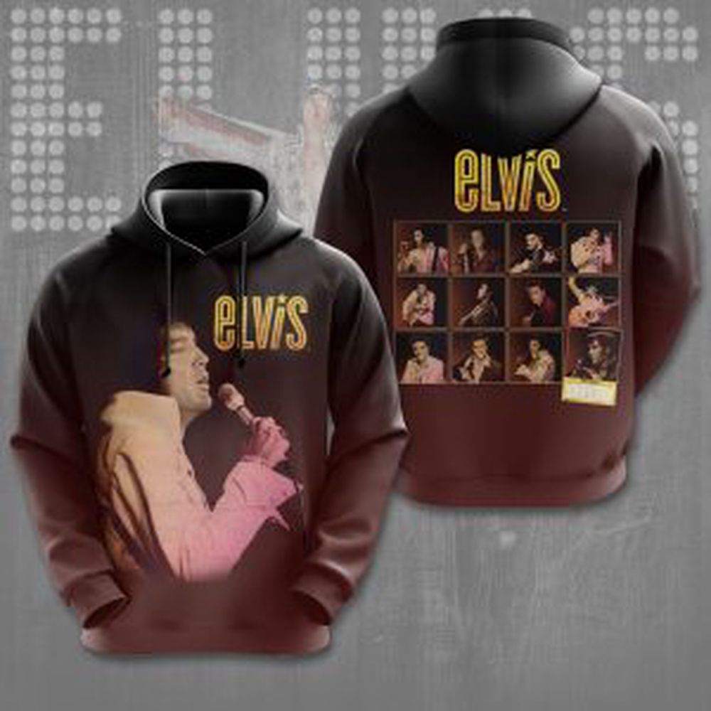 Elvis Presley 3D All Over Print Hoodie , Sweatshirt T-Shirt – Gift for Women – Christmas Gift