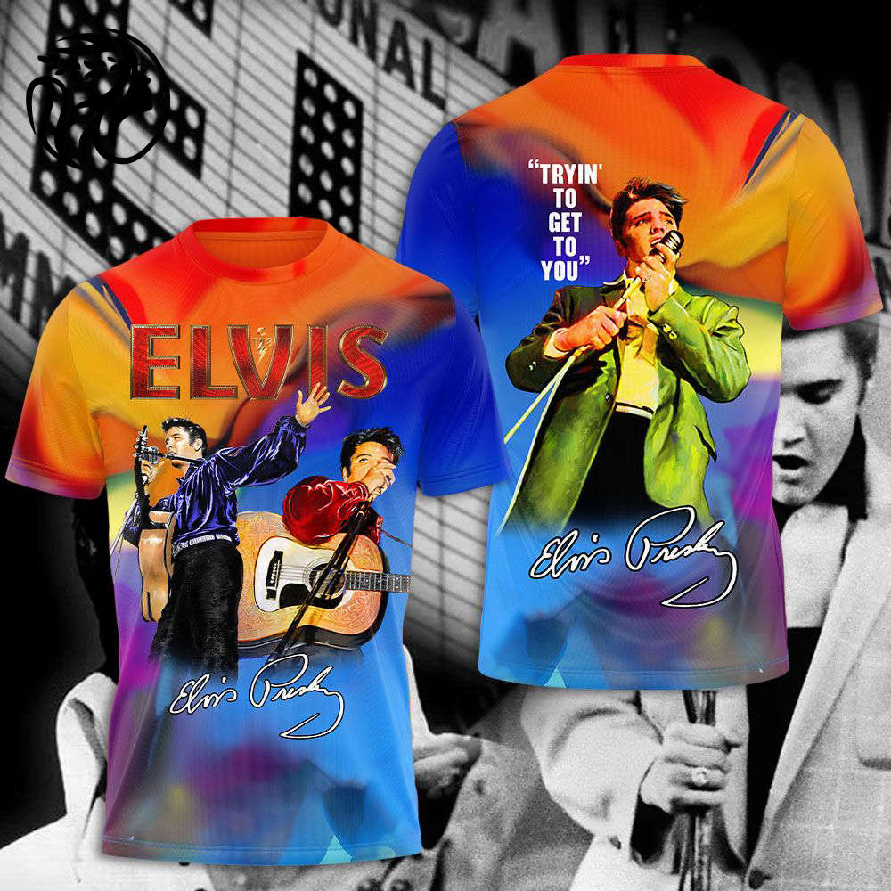 Elvis Presley 3D All Over Print Hoodie , Sweatshirt T-Shirt – Gift for Women – Christmas Gift