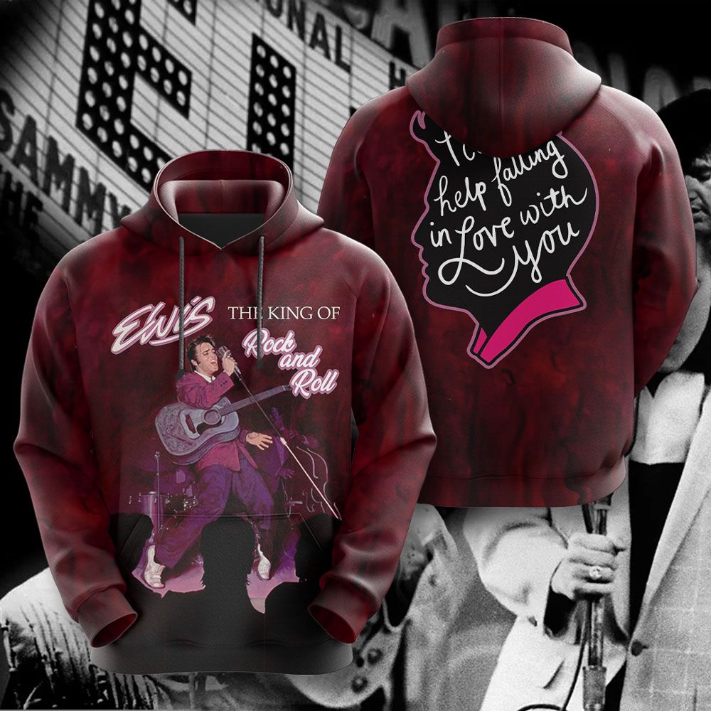 Elvis Presley 3D All Over Print Hoodie , Sweatshirt T-Shirt – Gift for Women – Christmas Gift