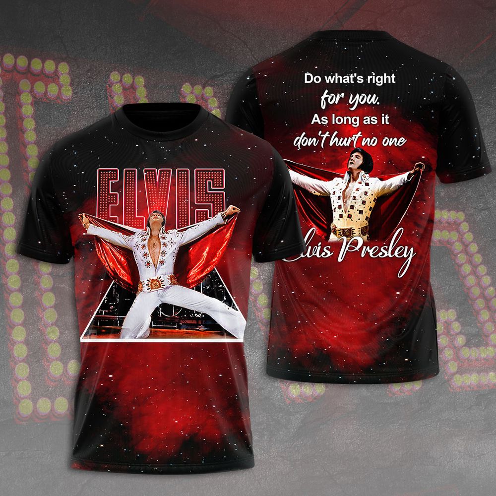 Elvis Presley 3D All Over Print Hoodie , Sweatshirt T-Shirt – Gift for Women – Christmas Gift