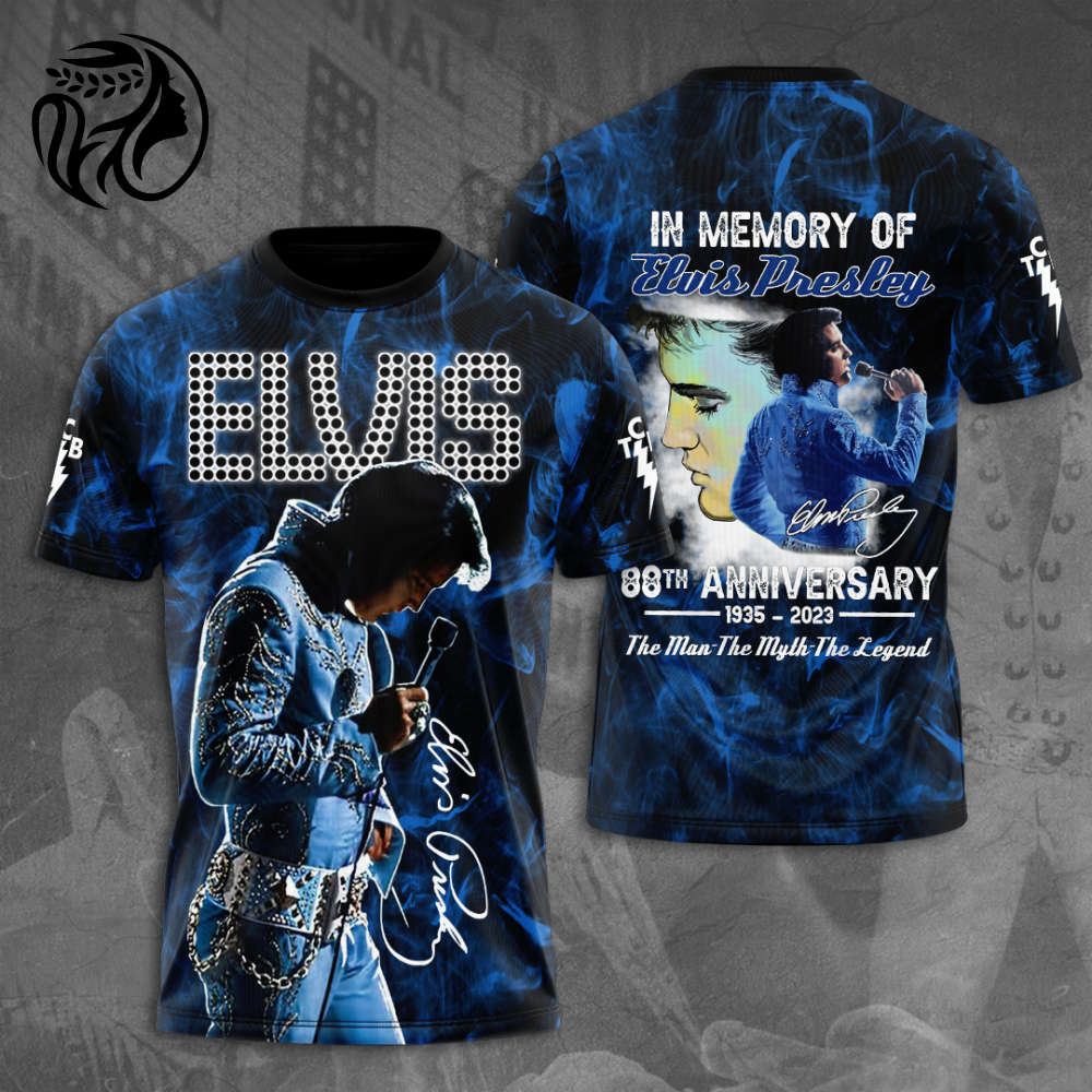 Elvis Presley 3D All Over Print Hoodie , Sweatshirt T-Shirt – Gift for Women – Christmas Gift