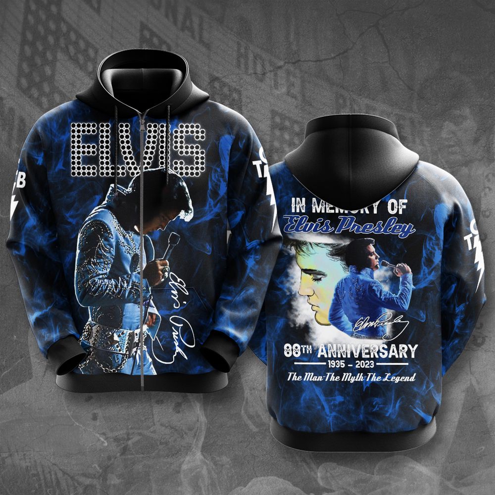 Elvis Presley 3D All Over Print Hoodie , Sweatshirt T-Shirt – Gift for Women – Christmas Gift