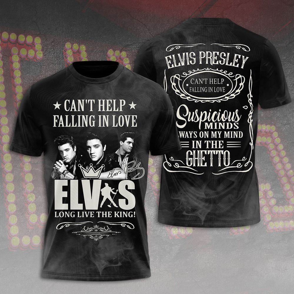 Elvis Presley 3D All Over Print Hoodie , Sweatshirt T-Shirt – Gift for Women – Christmas Gift