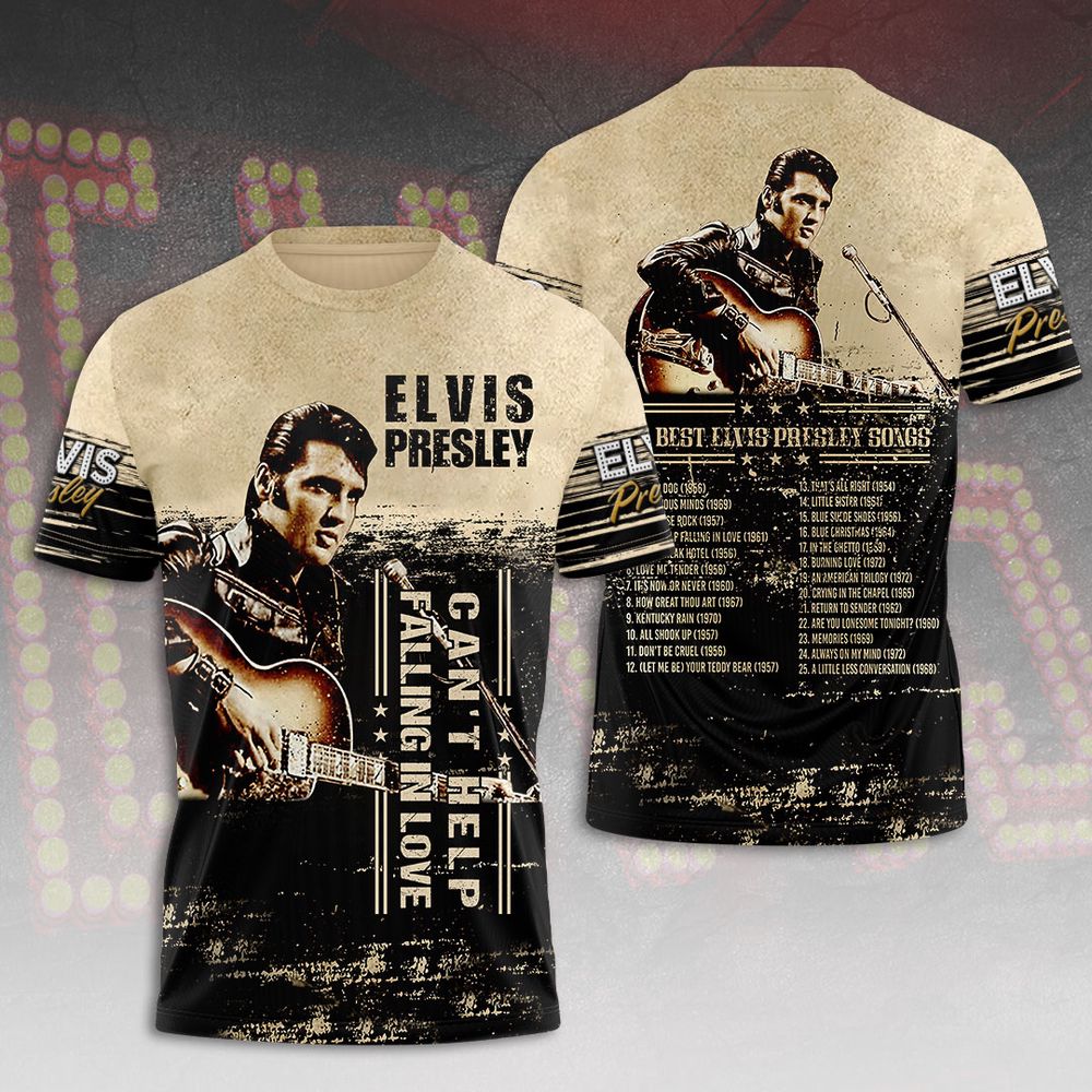 Elvis Presley 3D All Over Print Hoodie , Sweatshirt T-Shirt – Gift for Women – Christmas Gift