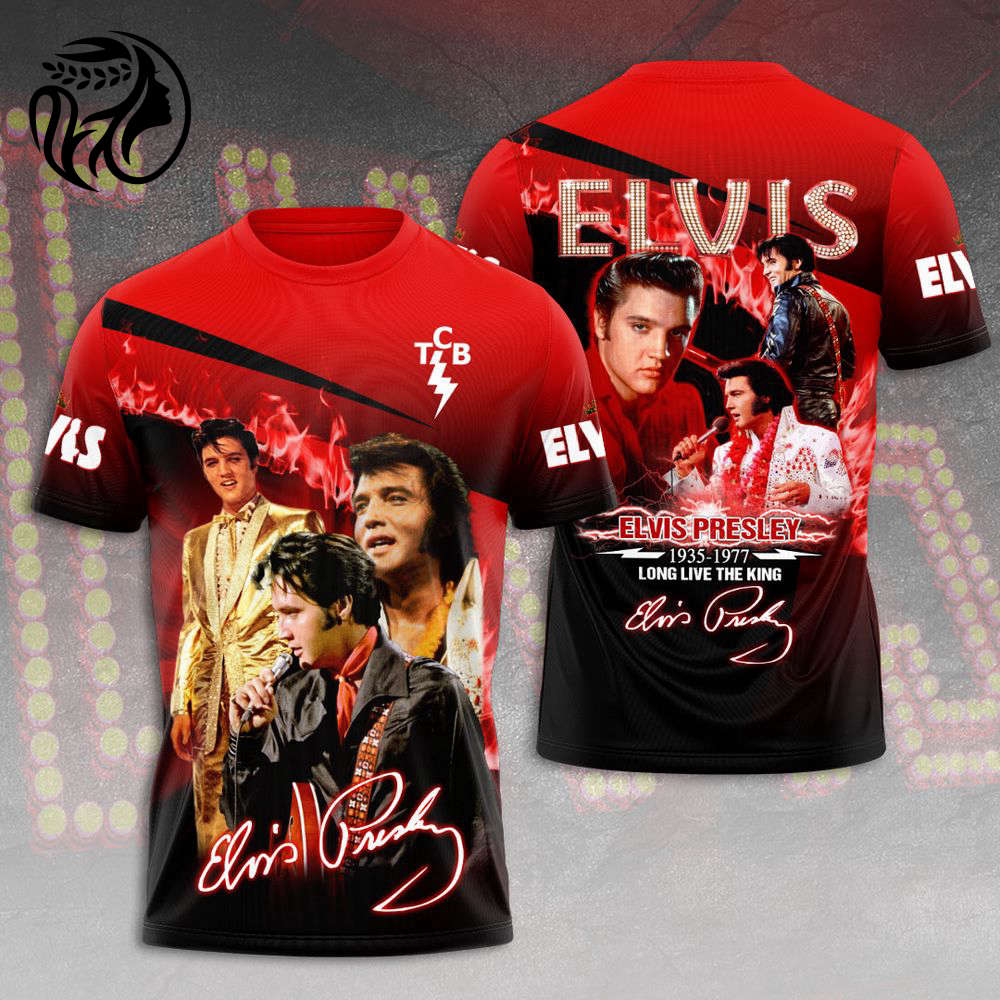 Elvis Presley 3D All Over Print Hoodie , Sweatshirt T-Shirt – Gift for Women – Christmas Gift