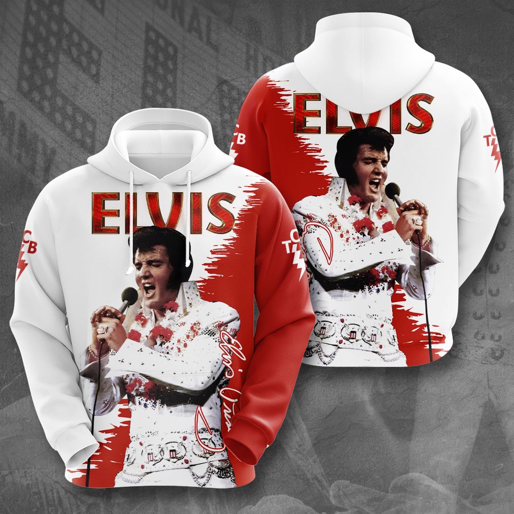 Elvis Presley 3D All Over Print Hoodie , Sweatshirt T-Shirt – Gift for Women Men – Christmas Gift