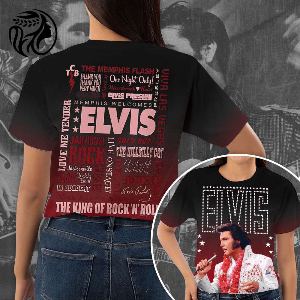 Elvis Presley 3D All Over Print Hoodie , Sweatshirt T-Shirt – Gift for Women Men – Christmas Gift