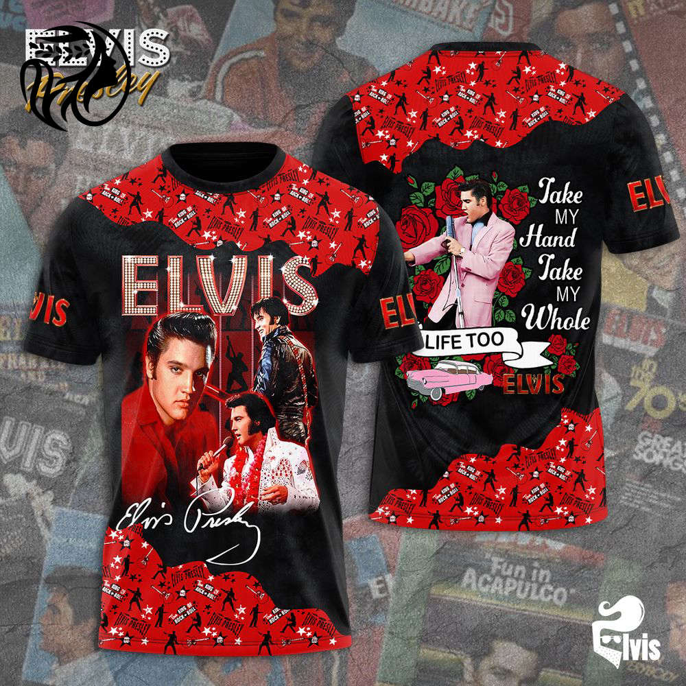 Elvis Presley 3D All Over Print Hoodie , Sweatshirt T-Shirt – Gift for Women Men – Christmas Gift