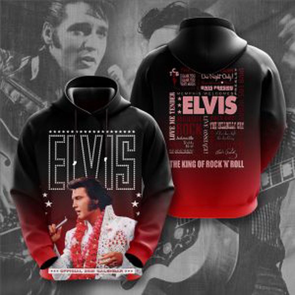 Elvis Presley 3D All Over Print Hoodie , Sweatshirt T-Shirt – Gift for Women Men – Christmas Gift