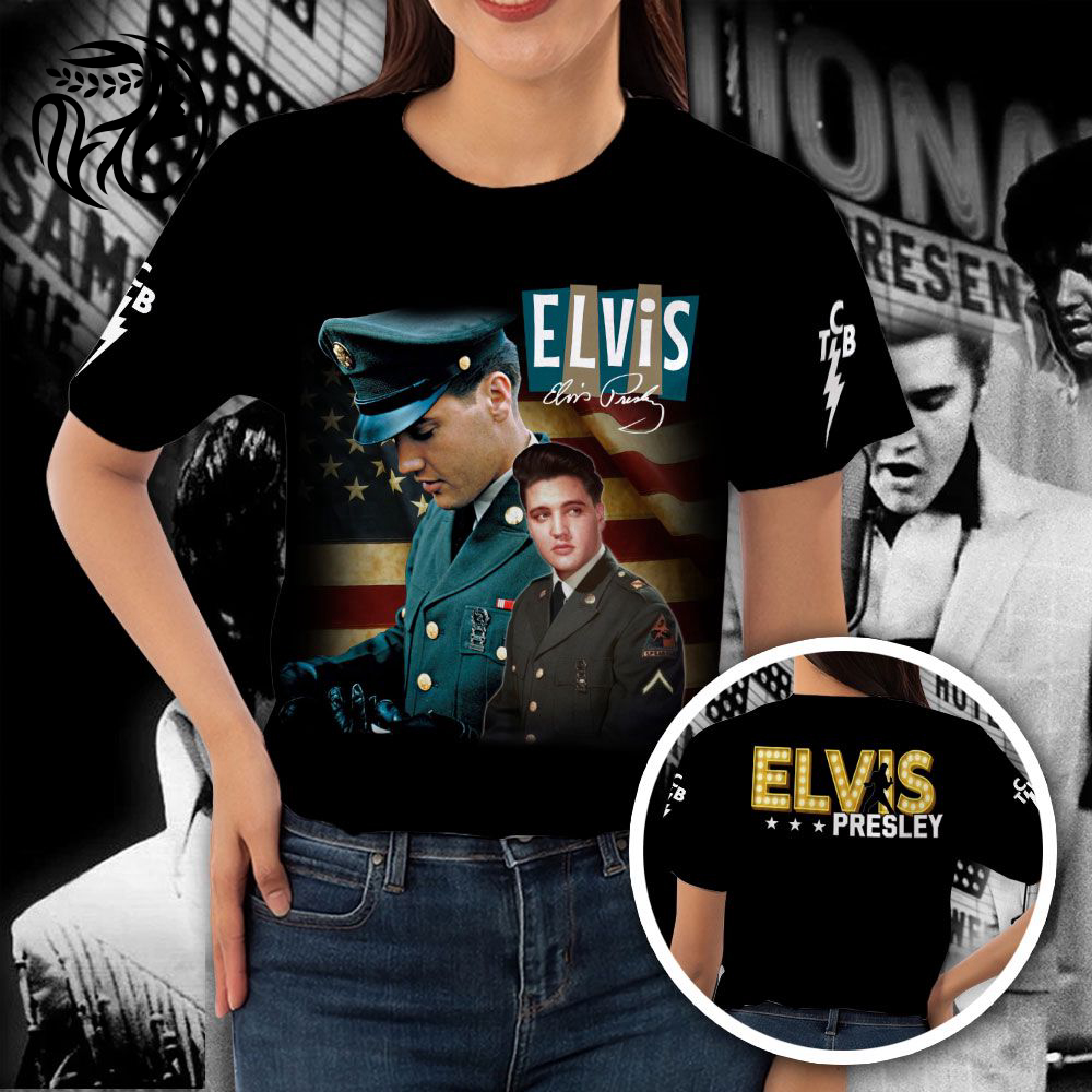 Elvis Presley 3D All Over Print Hoodie , Sweatshirt T-Shirt – Gift for Women Men – Christmas Gift