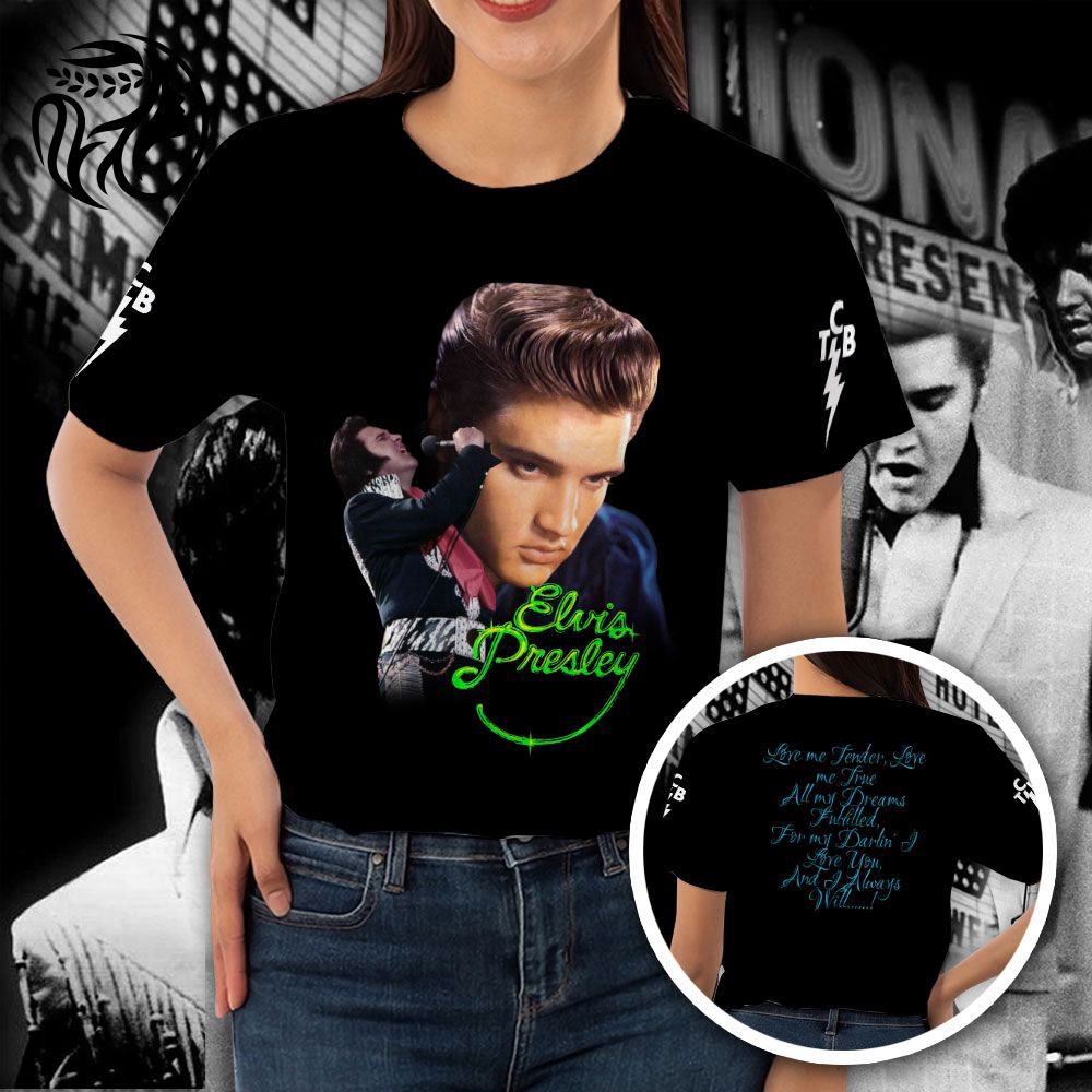 Elvis Presley 3D All Over Print Hoodie , Sweatshirt T-Shirt – Gift for Women Men – Christmas Gift