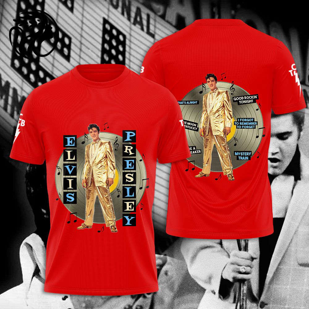 Elvis Presley 3D All Over Print Hoodie , Sweatshirt T-Shirt – Gift for Women Men – Christmas Gift