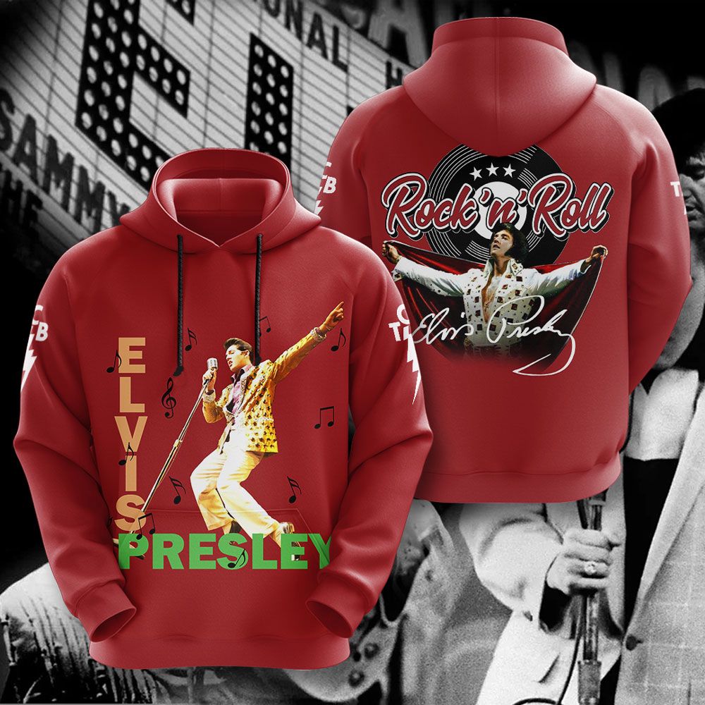 Elvis Presley 3D All Over Print Hoodie , Sweatshirt T-Shirt – Gift for Women Men – Christmas Gift