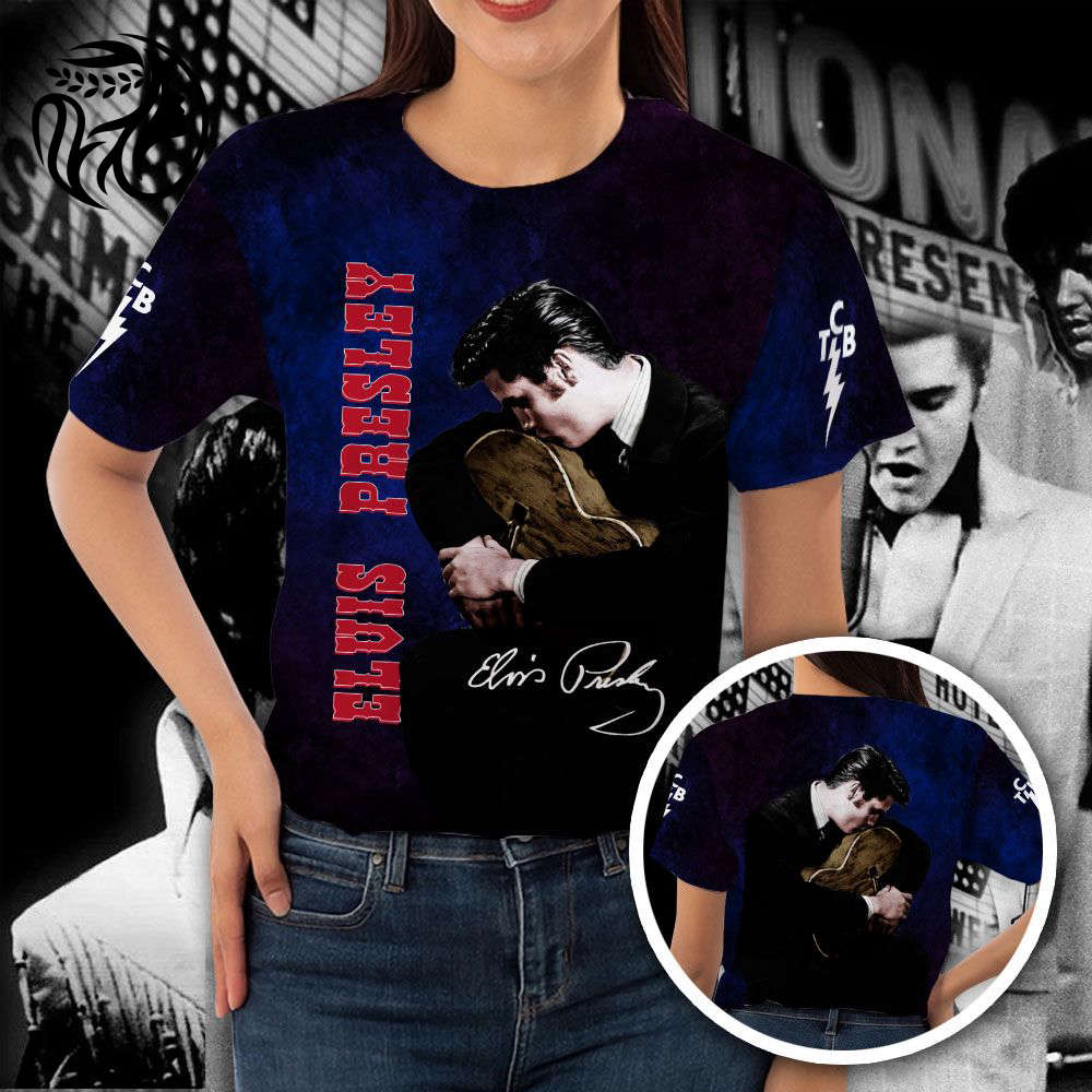 Elvis Presley 3D All Over Print Hoodie , Sweatshirt T-Shirt – Gift for Women Men – Christmas Gift