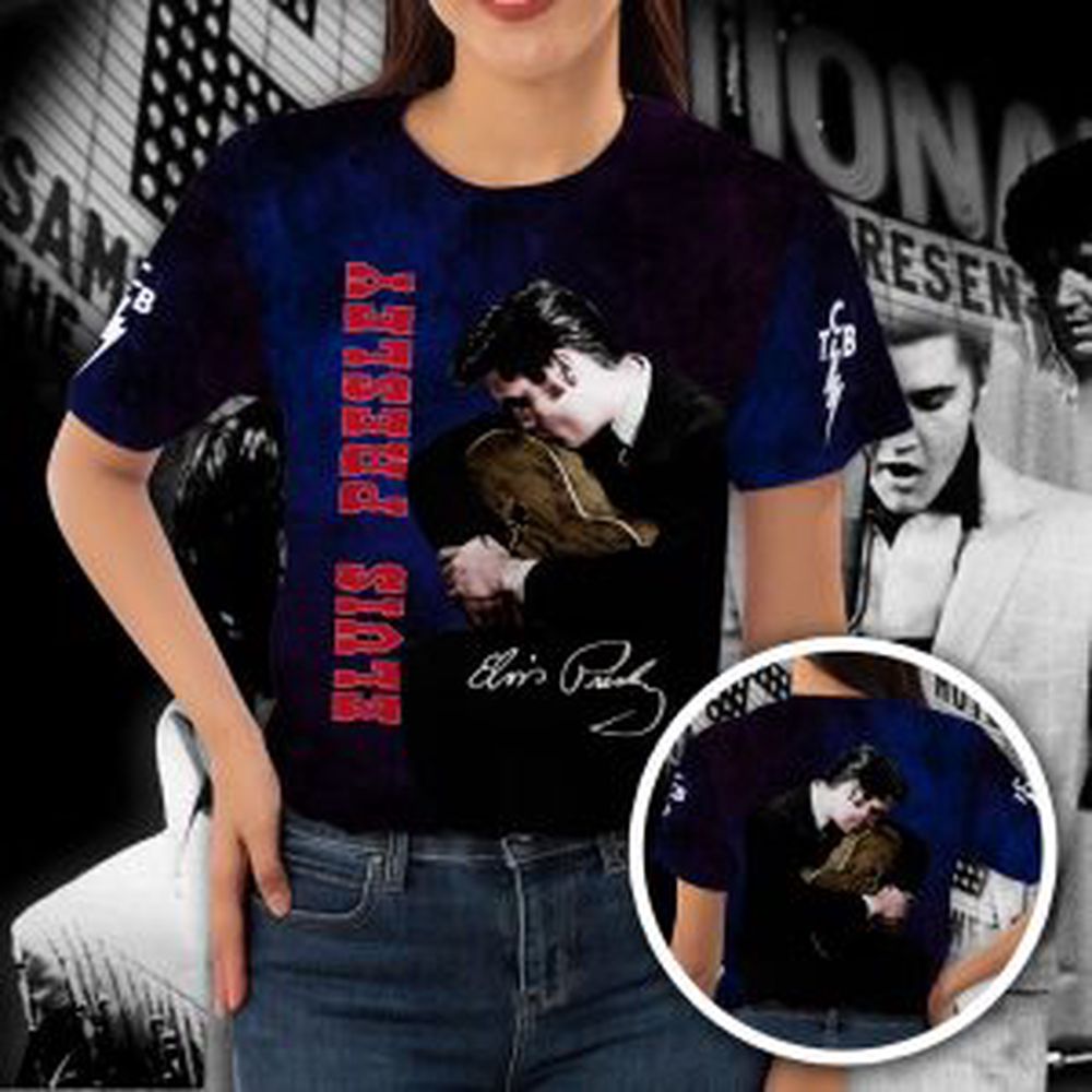 Elvis Presley 3D All Over Print Hoodie , Sweatshirt T-Shirt – Gift for Women Men – Christmas Gift