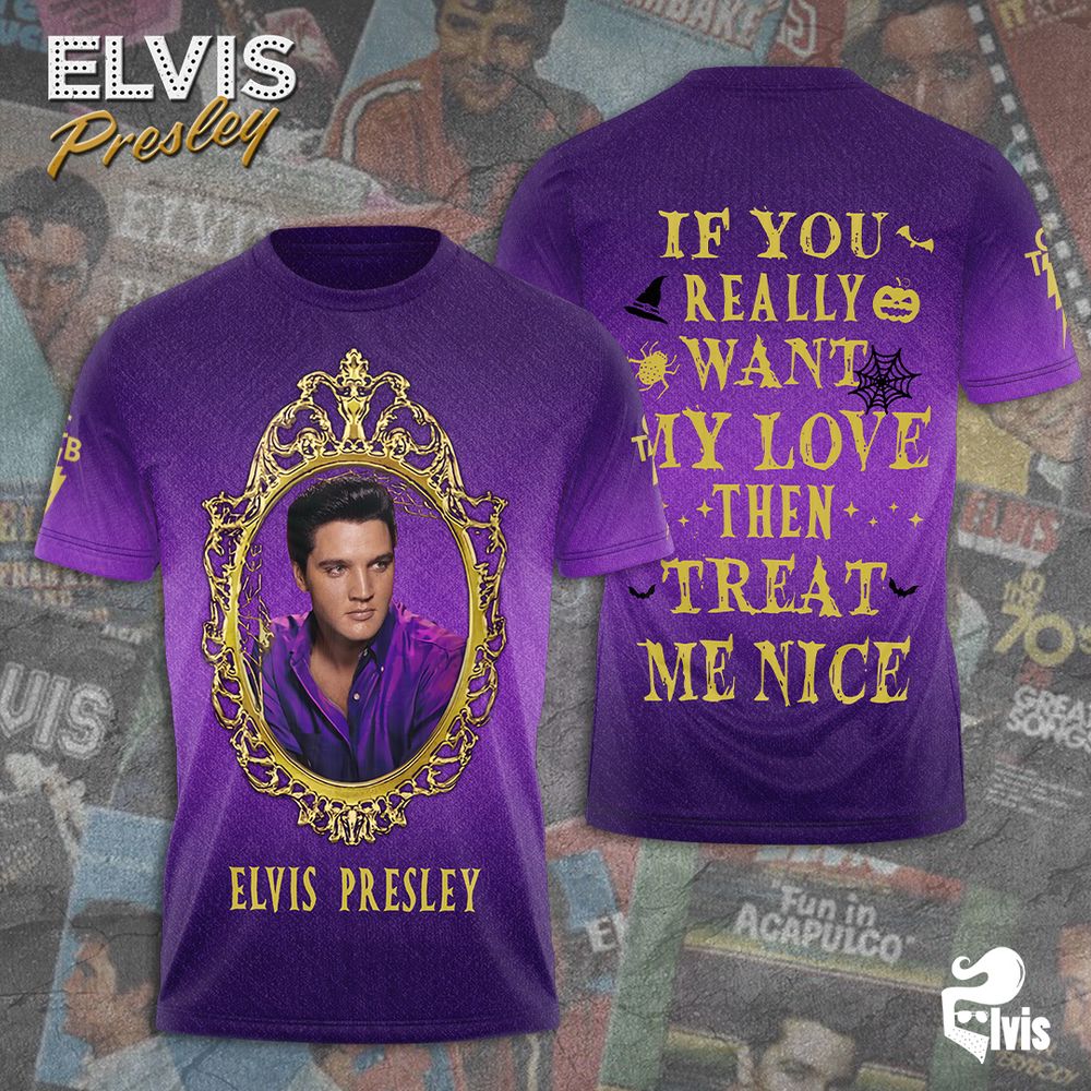 Elvis Presley 3D All Over Print Hoodie , Sweatshirt T-Shirt – Gift for Women Men – Christmas Gift