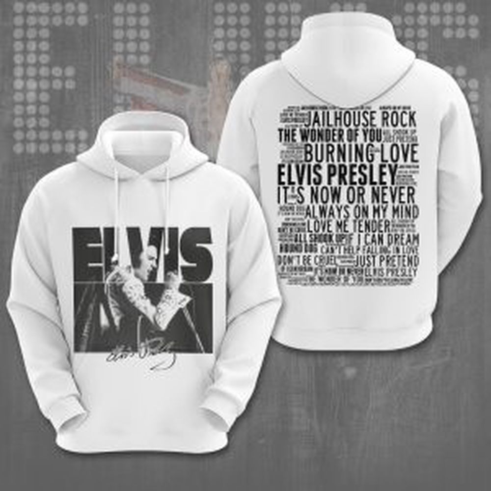 Elvis Presley 3D All Over Print Hoodie , Sweatshirt T-Shirt – Gift for Women Men – Christmas Gift