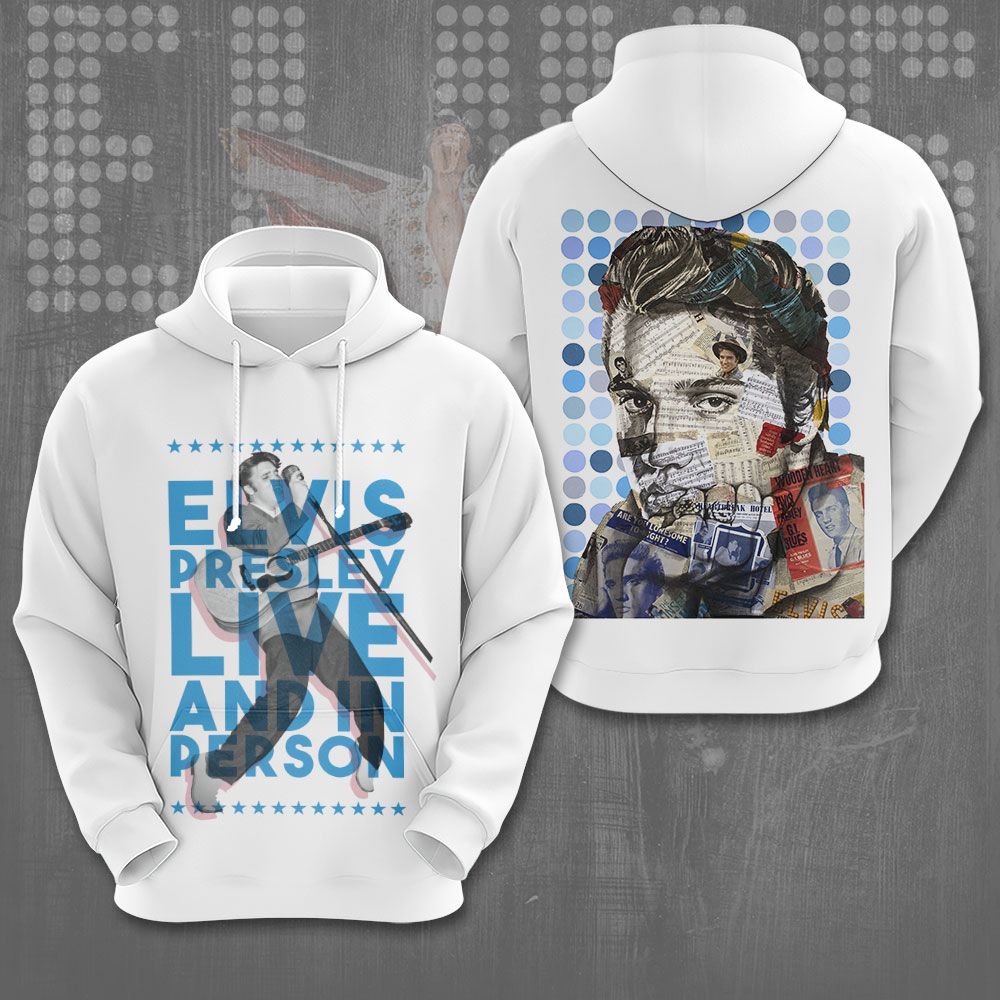 Elvis Presley 3D All Over Print Hoodie , Sweatshirt T-Shirt – Gift for Women Men – Christmas Gift