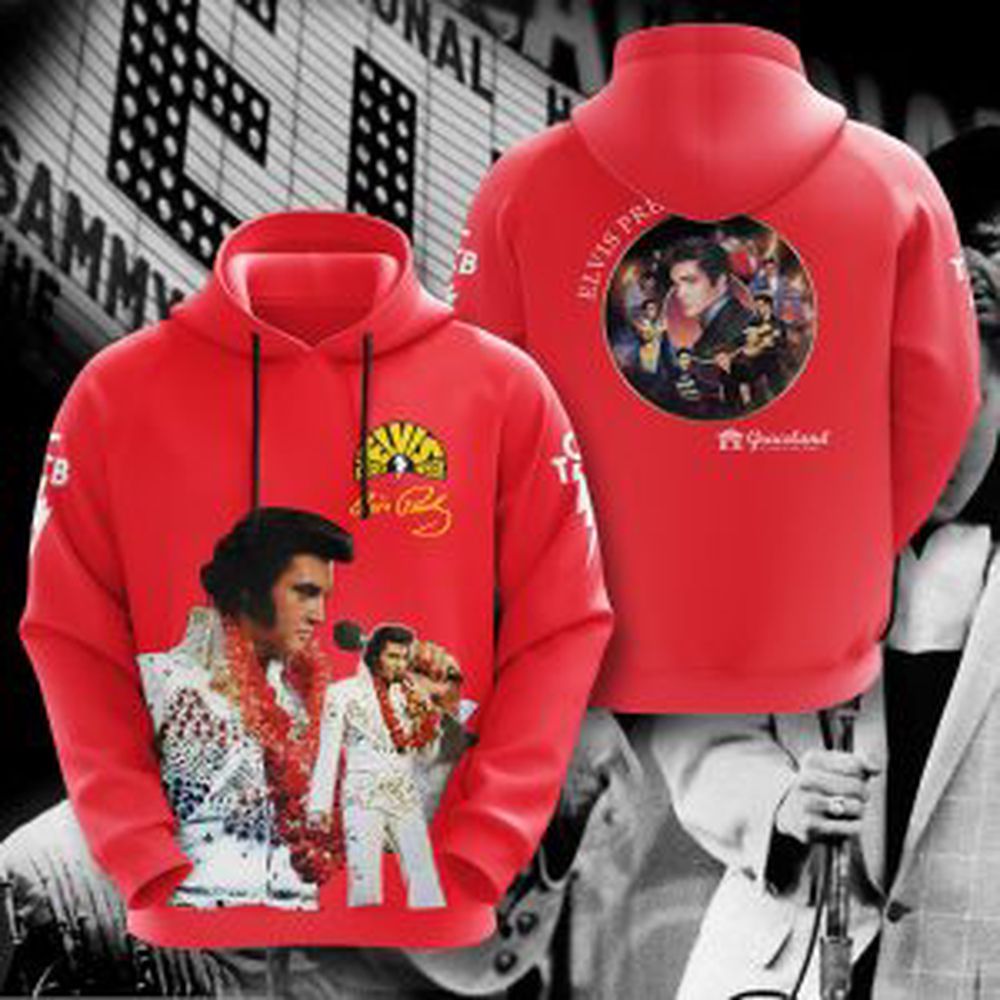 Elvis Presley 3D All Over Print Hoodie , Sweatshirt T-Shirt – Gift for Women Men – Christmas Gift