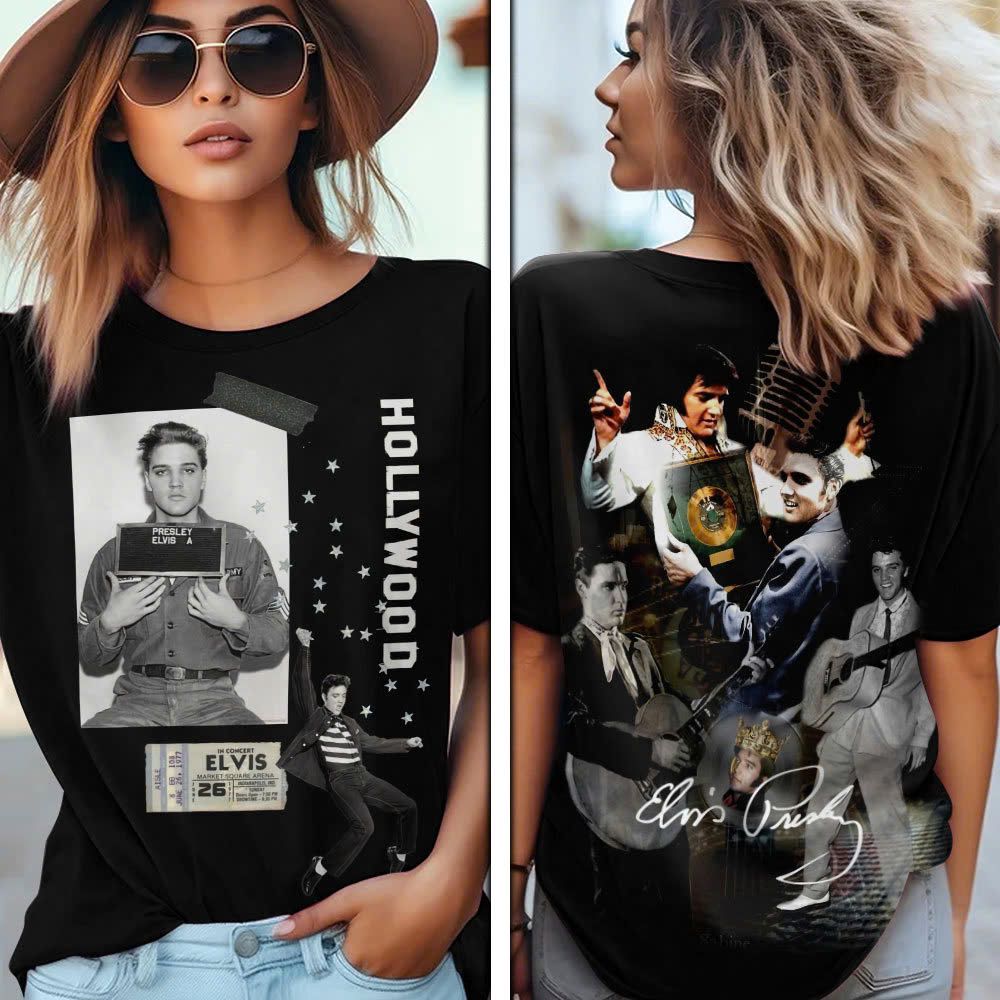 Elvis Presley 3D All Over Print Hoodie , Sweatshirt T-Shirt – Gift for Women Men – Christmas Gift
