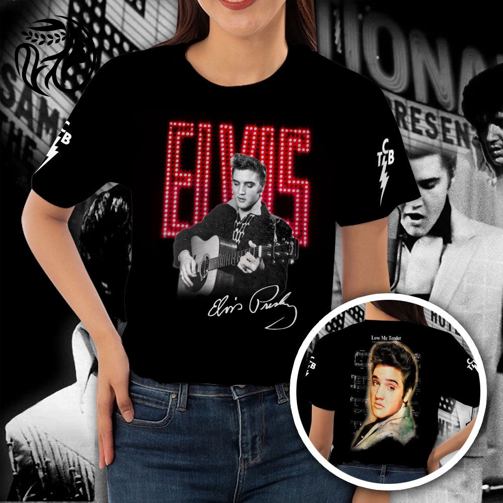 Elvis Presley 3D All Over Print Hoodie , Sweatshirt T-Shirt – Gift for Women Men – Christmas Gift
