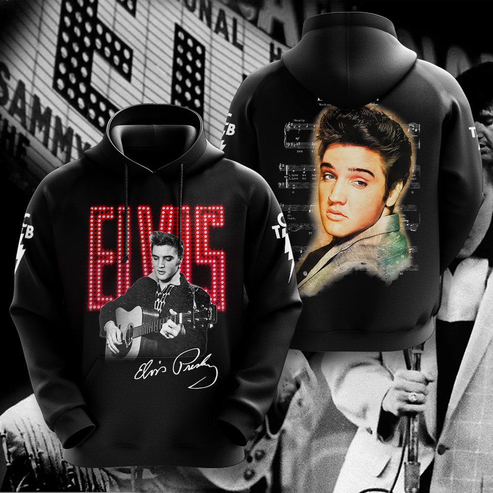 Elvis Presley 3D All Over Print Hoodie , Sweatshirt T-Shirt – Gift for Women Men – Christmas Gift